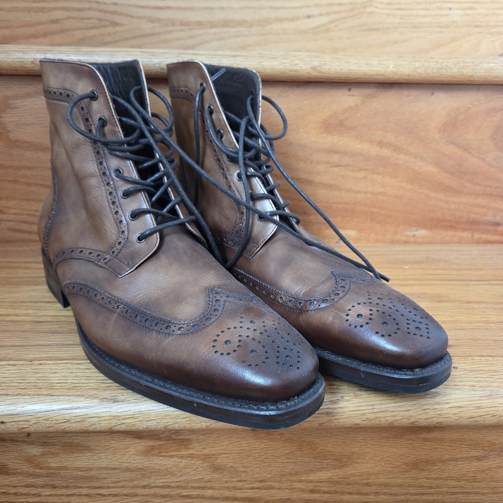 Thursday wingtip brown size 10 boots